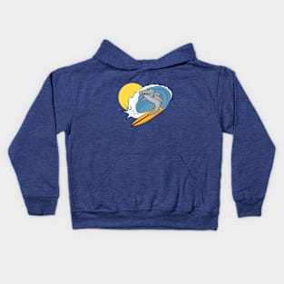 Surfing Shark Kids Hoodie